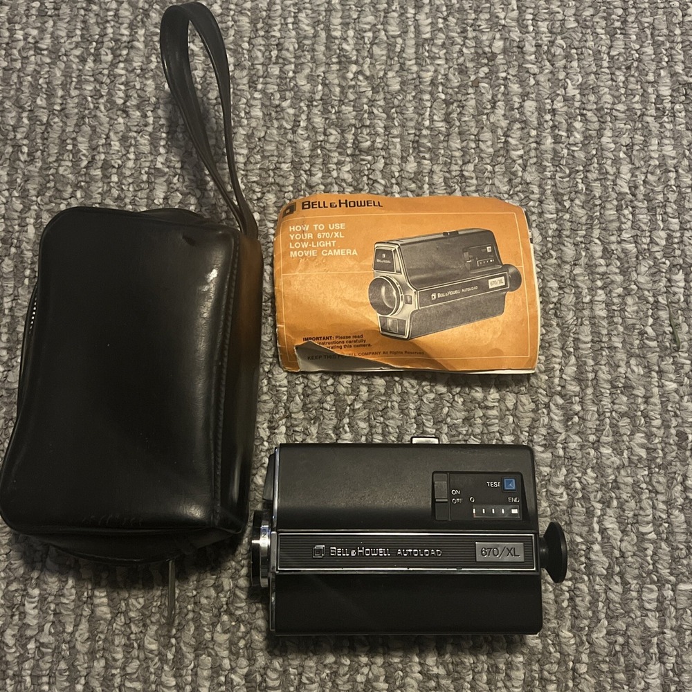 Vintage Bell & Howell 670/XL Autoload Super 8 Film Handheld Camera Parts/Repair